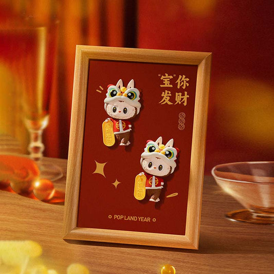 LABUBU "Get Rich, Baby!" Fridge Magnet