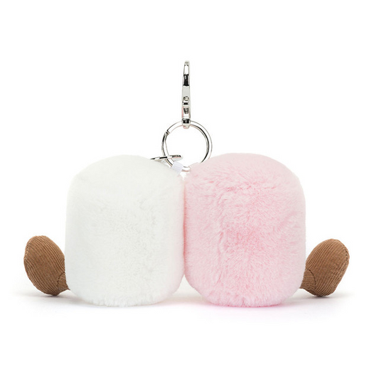 Jellycat Bag Charm Amuseables Pair of Marshmallows 15cm