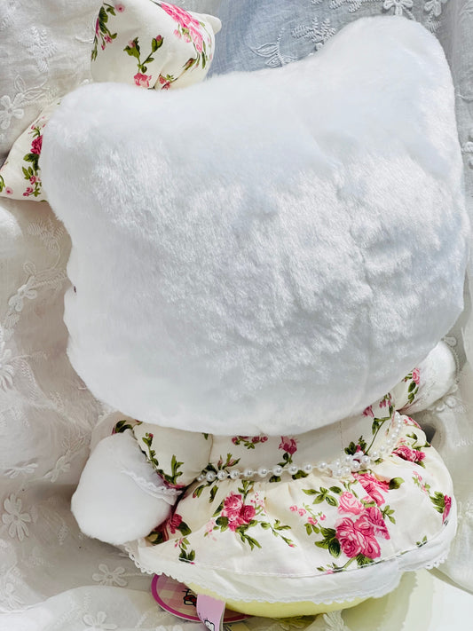 Sanrio Licensed Floral Dress Hello Kitty Plush