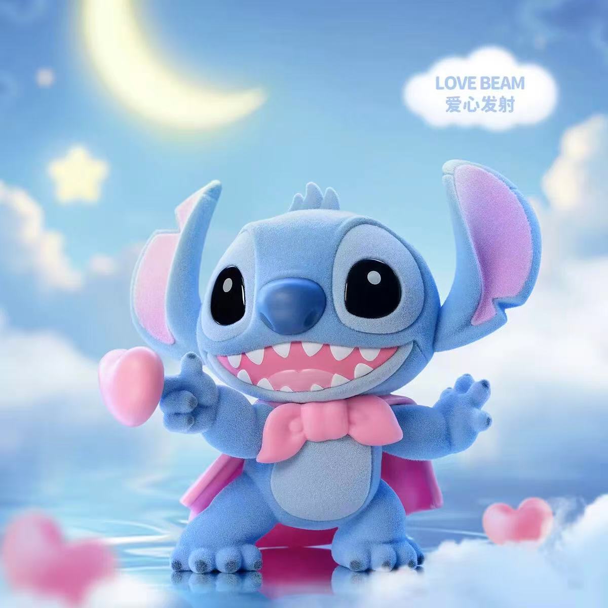 Stitch Sweet Pink Series Flocked Figure Blind Box