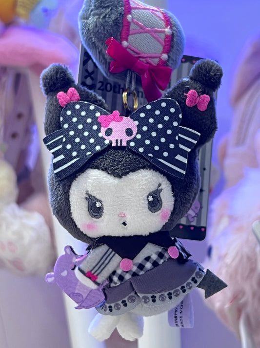 Sanrio 20th Anniversary My Melody & Kuromi Plush Keychain