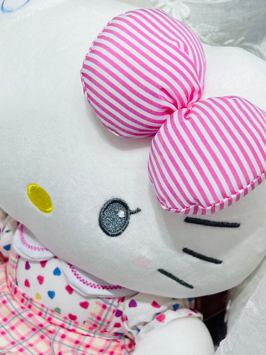 Sanrio Licensed Pink Polka Dot Hello Kitty Plush