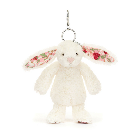 Jellycat Bag Charm Blossom Cream Bunny 'Berry' 18cm