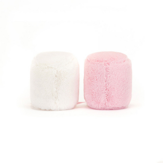 Jellycat Amuseable Pink and White Marshmallows 15cm