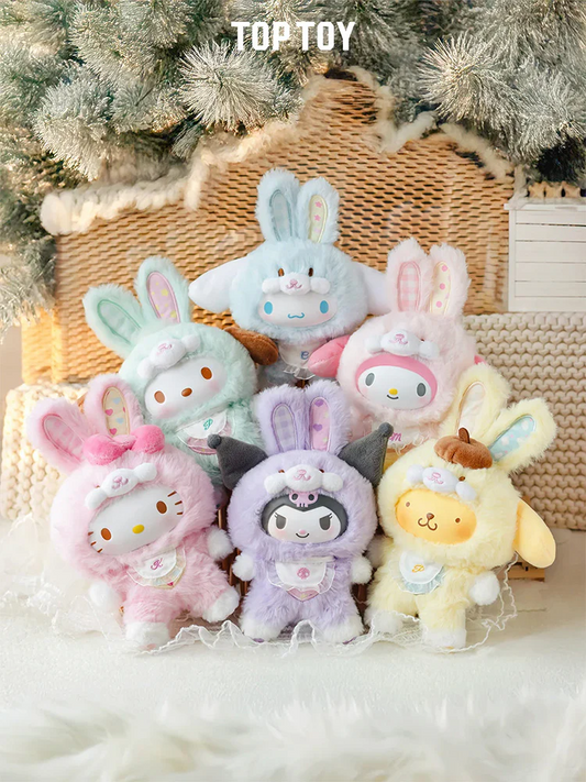 Sanrio Characters Elf Bunny Baby Series Plush Keychain Blind Box