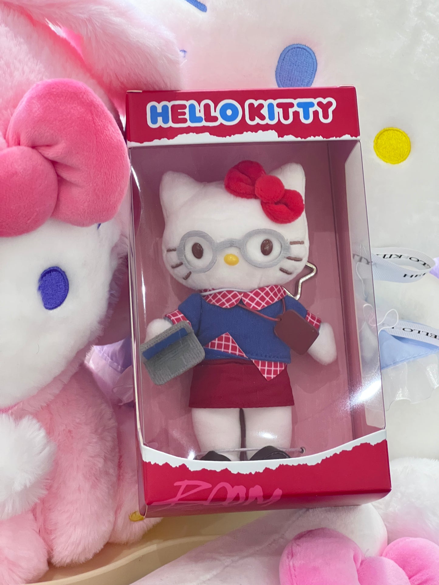 HELLO KITTY China Exclusive Design Plush Keychain