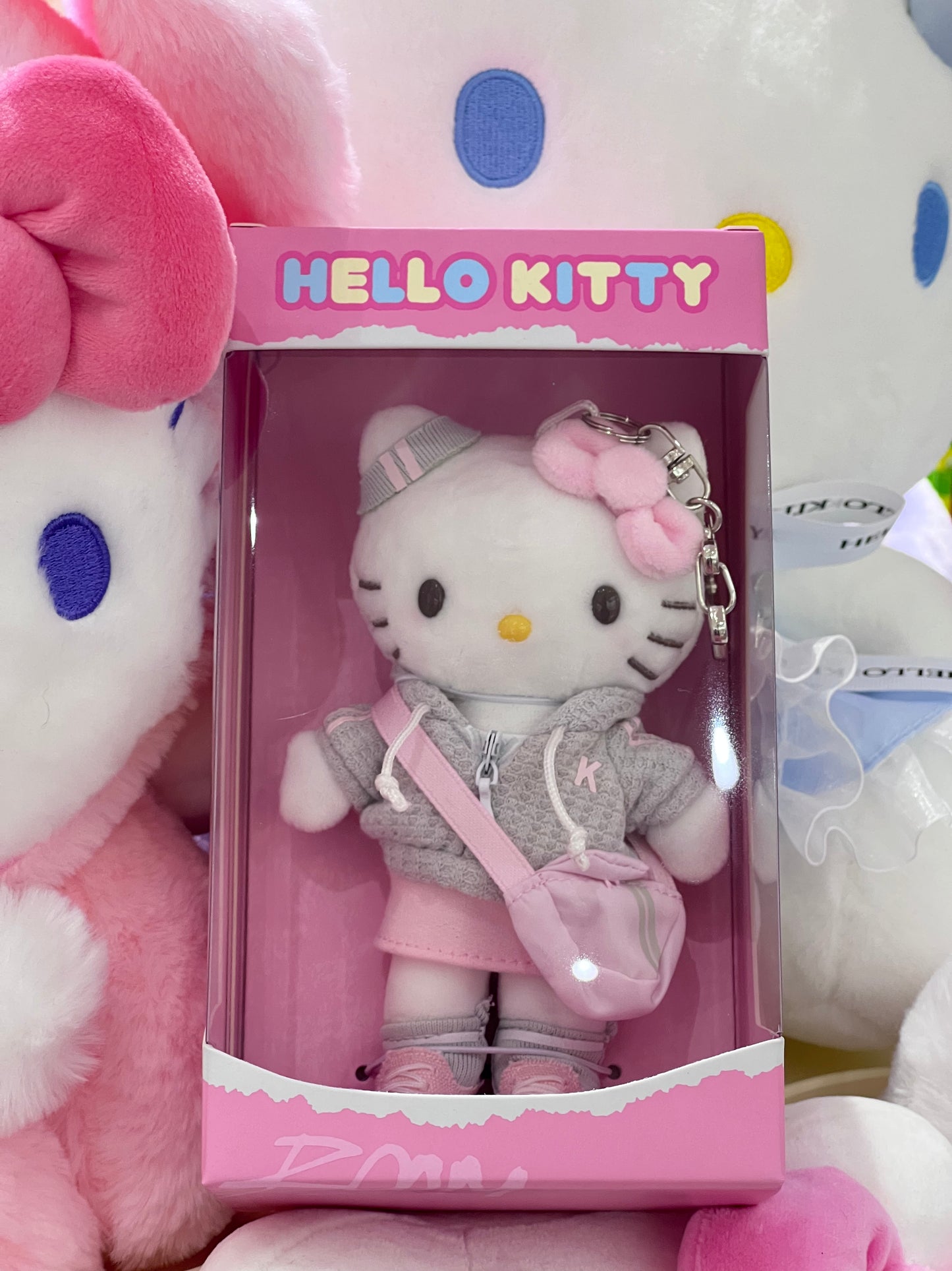 HELLO KITTY China Exclusive Design Plush Keychain