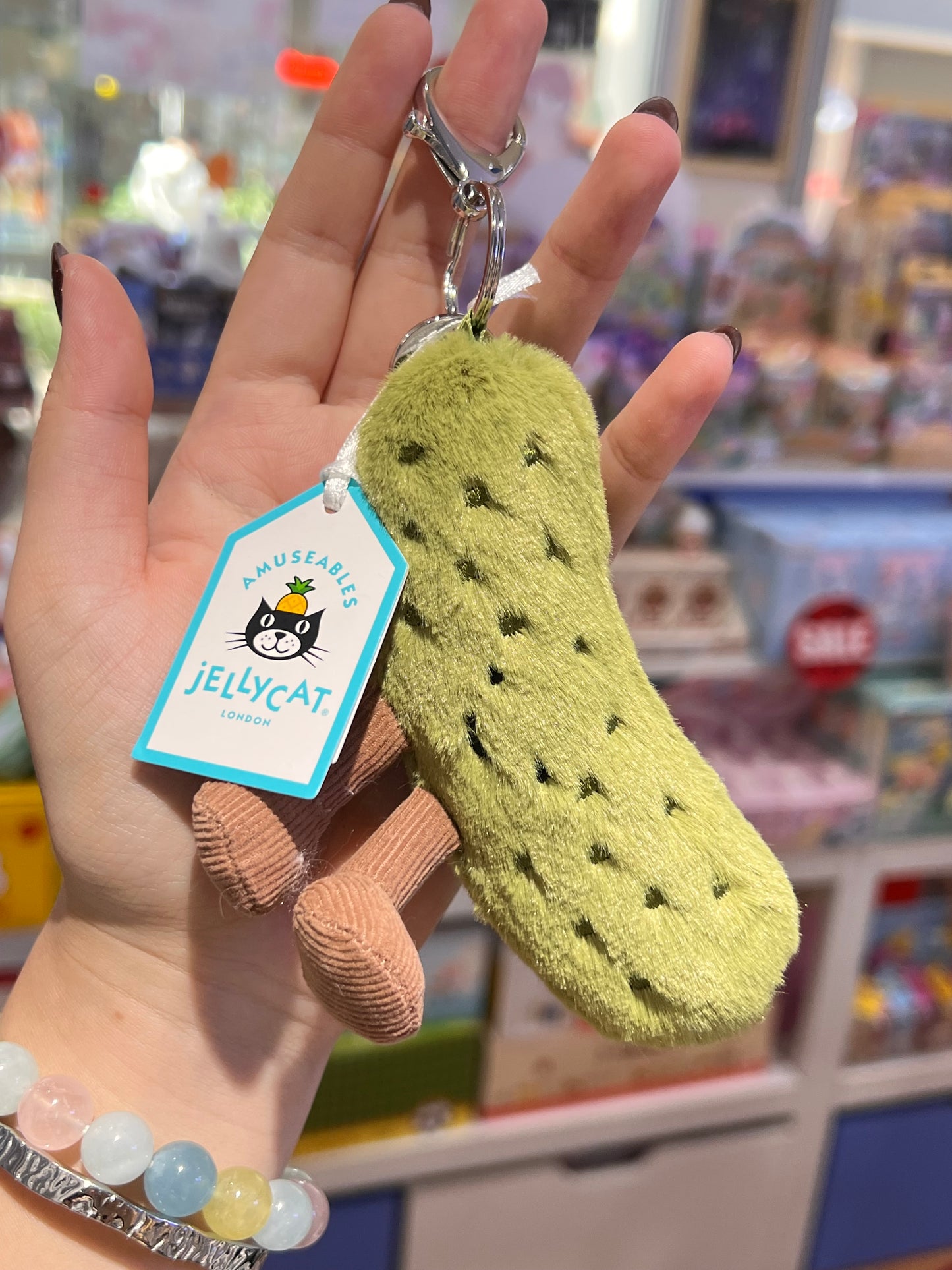 Jellycat Amuseables Pickle Bag Charm