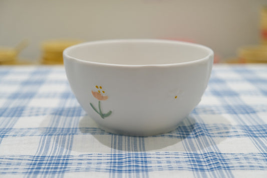 Matte Embossed Floral Underglaze Ceramic Tableware