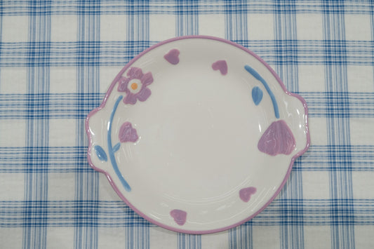 Purple Floral Underglaze Ceramic Tableware