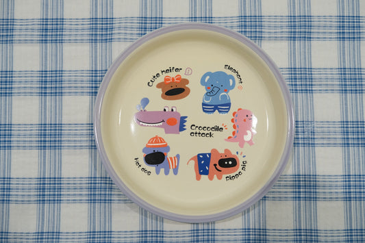 Baby Blue Cartoon Underglaze Ceramic Tableware