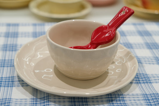 Two-Tone Minimalist Underglaze Ceramic Tableware