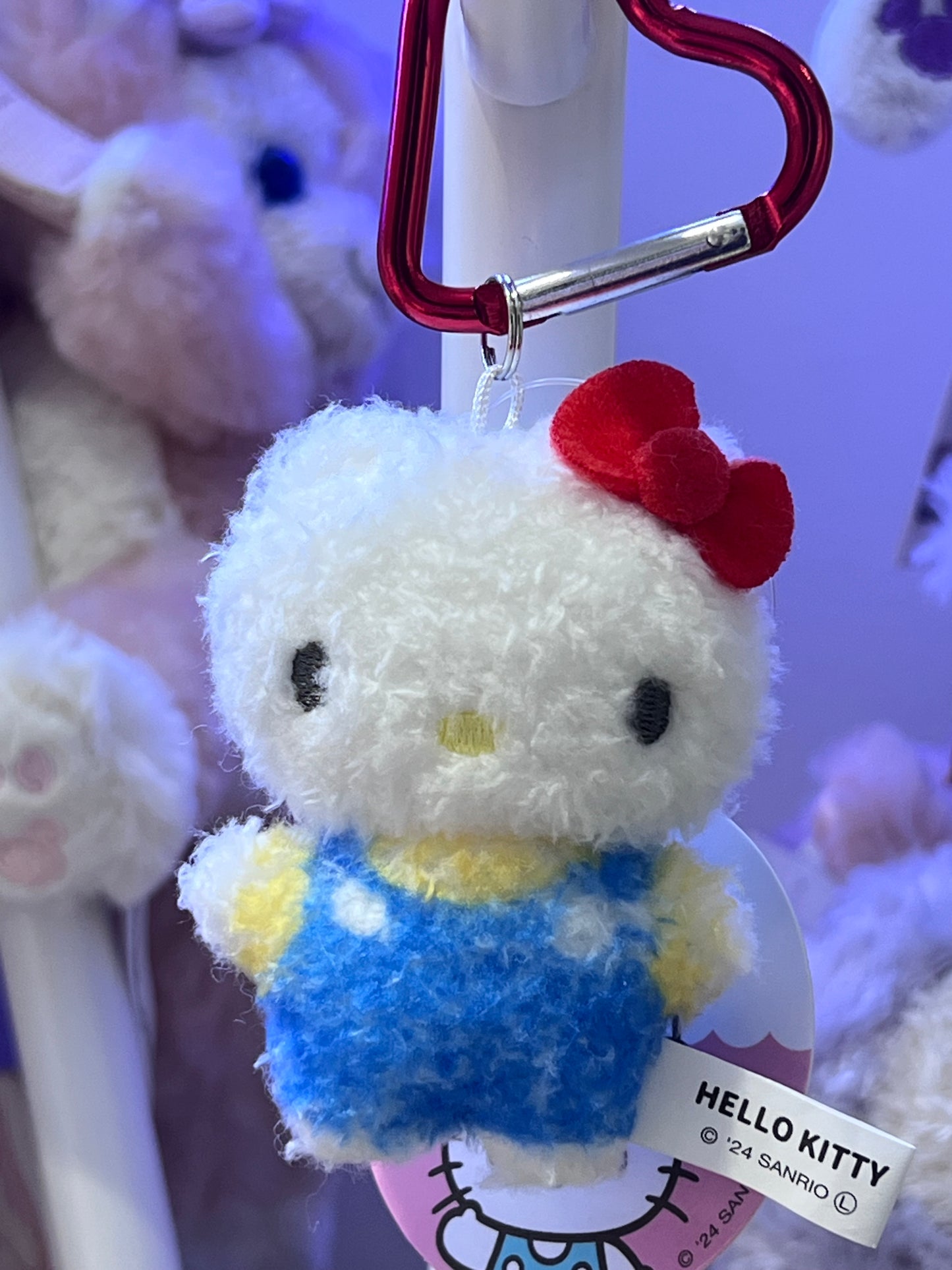 Japan Sanrio Beady-Eyed Hello Kitty Plush Keychain