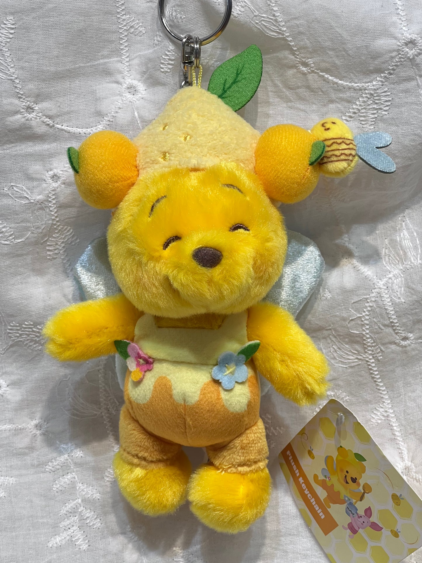Hong Kong Disneyland Fruit Series Winnie the Pooh Plush Keychain