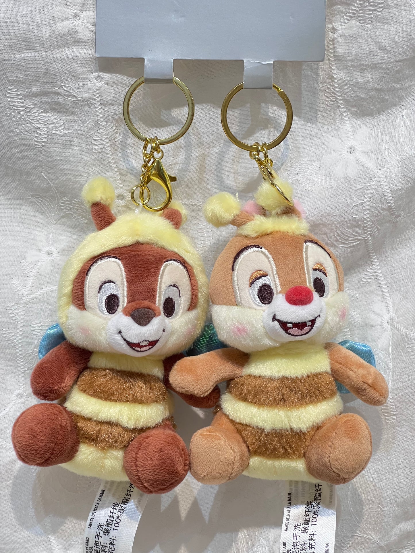 Shanghai Disneyland Chip 'n' Dale Plush Keychain