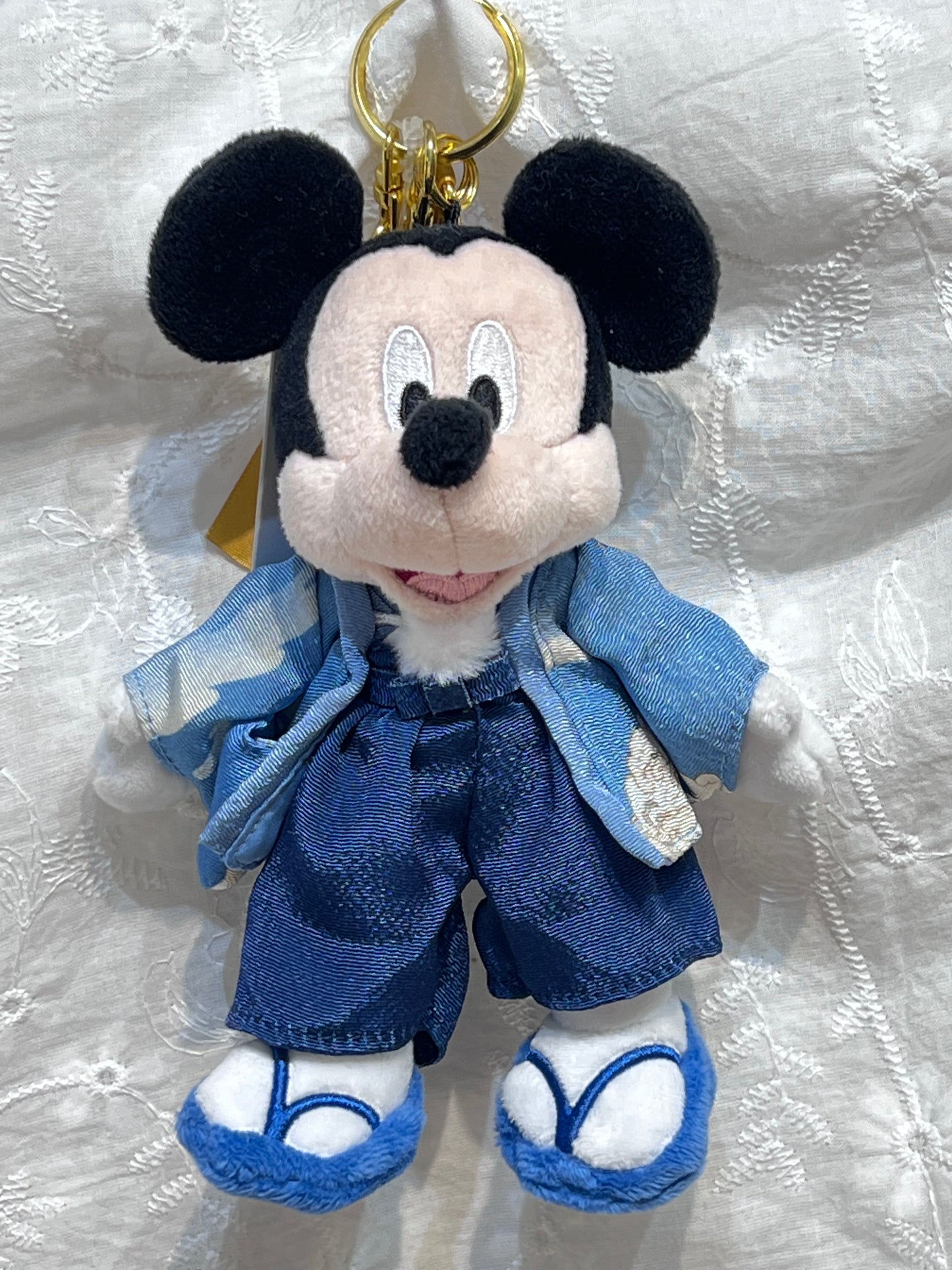Tokyo Disneyland Kimono Mickey Mouse Plush Keychain