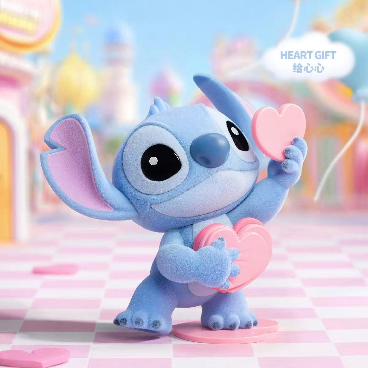 Stitch Sweet Pink Series Flocked Figure Blind Box