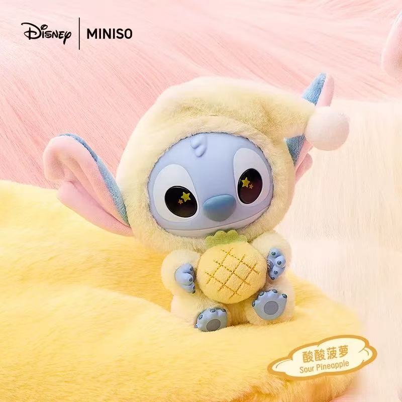 Stitch "Eat Something Before Sleep" Series Soft Vinyl Plush Keychain Blind Box
