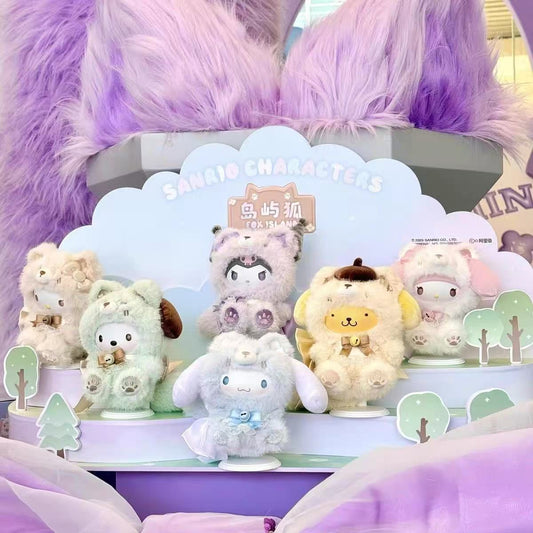 Sanrio Fox Island Series Soft Vinyl Plush Keychain Blind Box