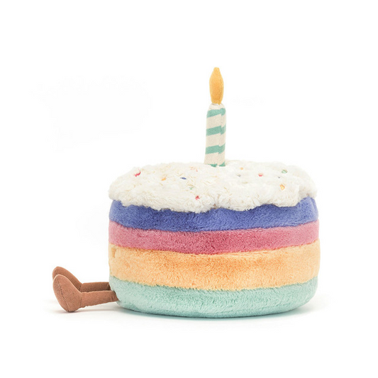Jellycat Amuseables Rainbow Birthday Cake Medium