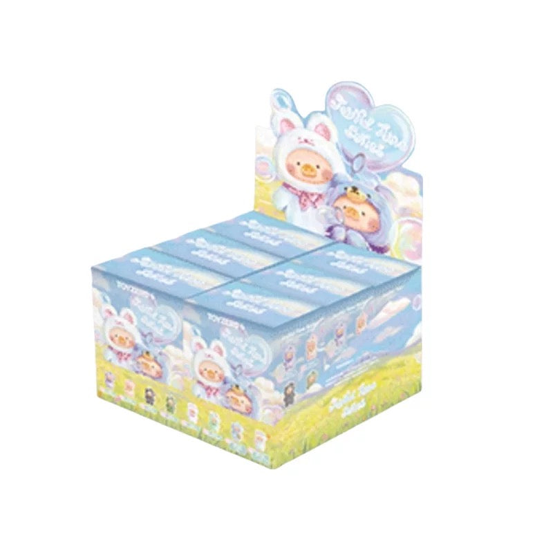 LULU The Piggy Joyful Time Series Soft Vinyl Plush Keychain