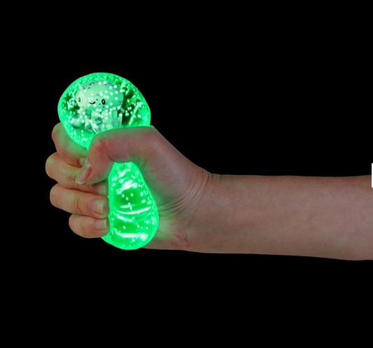 Smoosho's Super Squeeze Diamond Sphere Glow in Dark Sea Animal