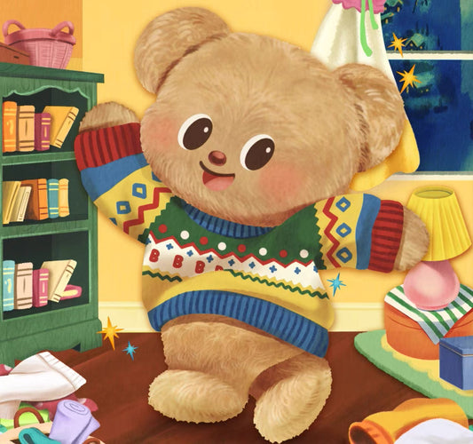 Butter Bear Versatile Wardrobe Series Plush Keychain