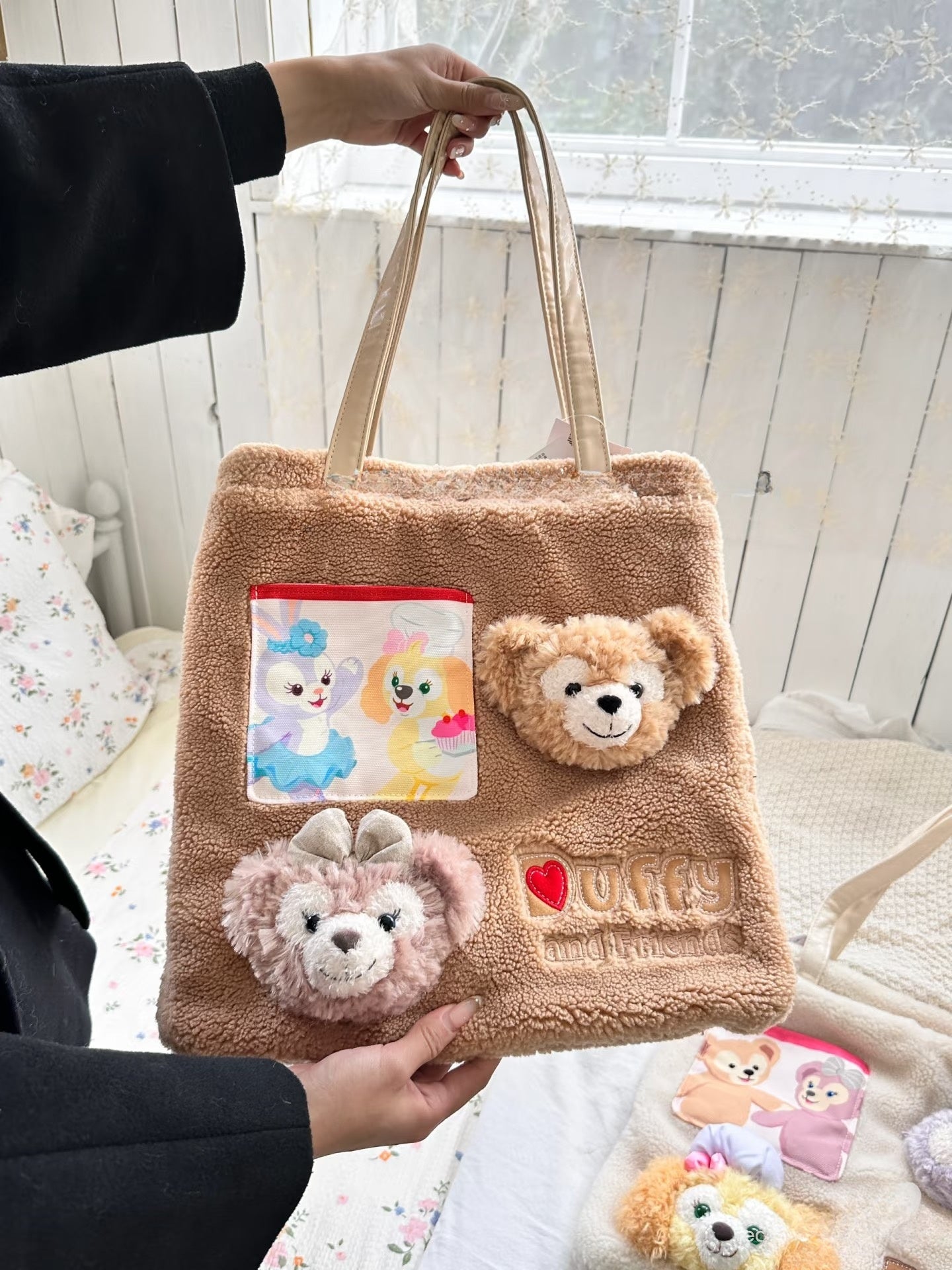 Shanghai Disneyland Plush Autumn/Winter Tote Bag