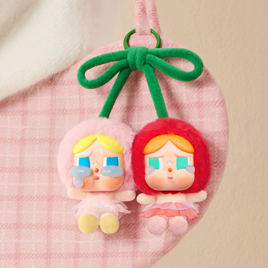 POP MART CRYBABY Crying For Love Series Vinyl Plush Pendant (Love You Cherry Much)