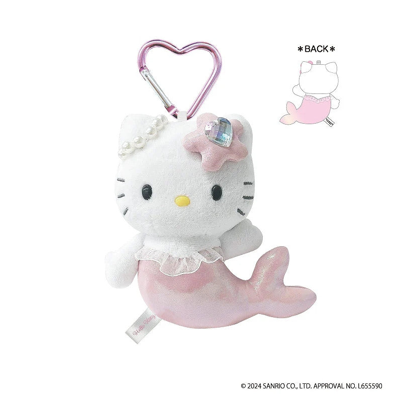 Plush Keychain Hello Kitty Mermaid Pink