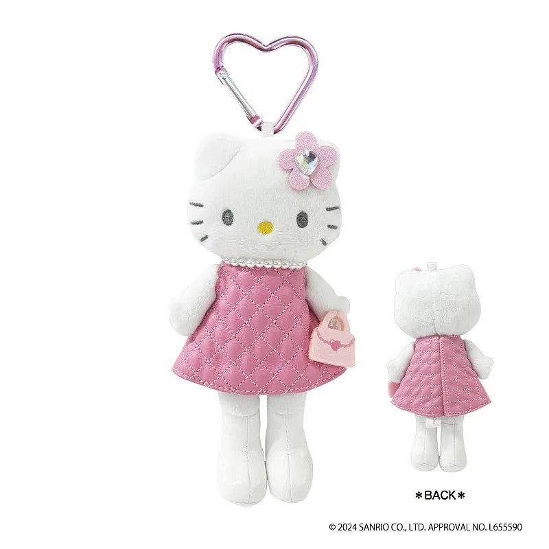 Plush Keychain Hello Kitty Pink Quilt