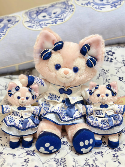 2025 Shanghai Disneyland Duffy and Friends Blue and White Porcelain Series Plush Doll