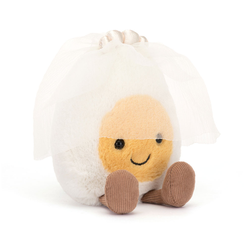 Jellycat Amuseable Boiled Egg Groom 15cm & Bride 14cm