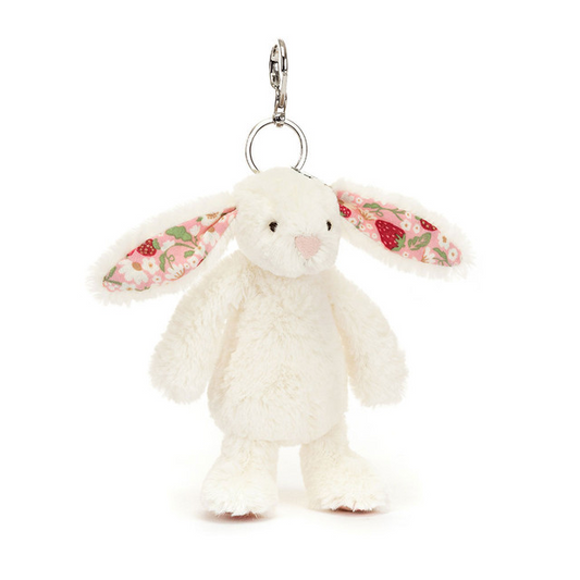 Jellycat Bag Charm Blossom Cream Bunny 'Berry' 18cm