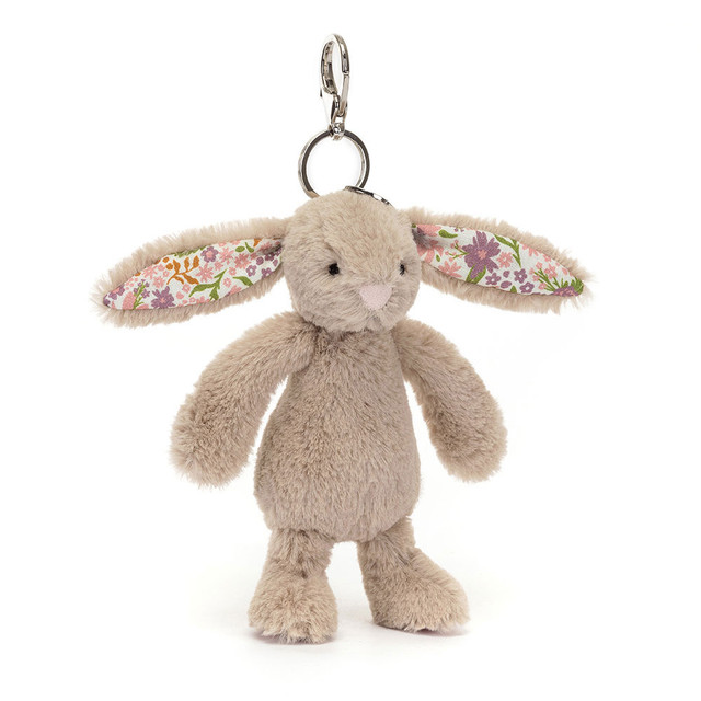 Jellycat Bag Charm Blossom Beige Bunny 'Petal' 18cm