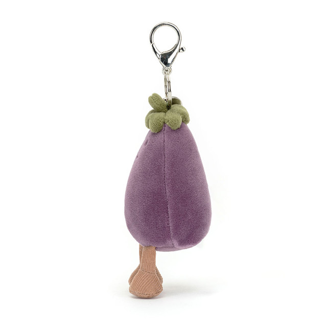 Jellycat Vivacious Aubergine Bag Charm 12cm