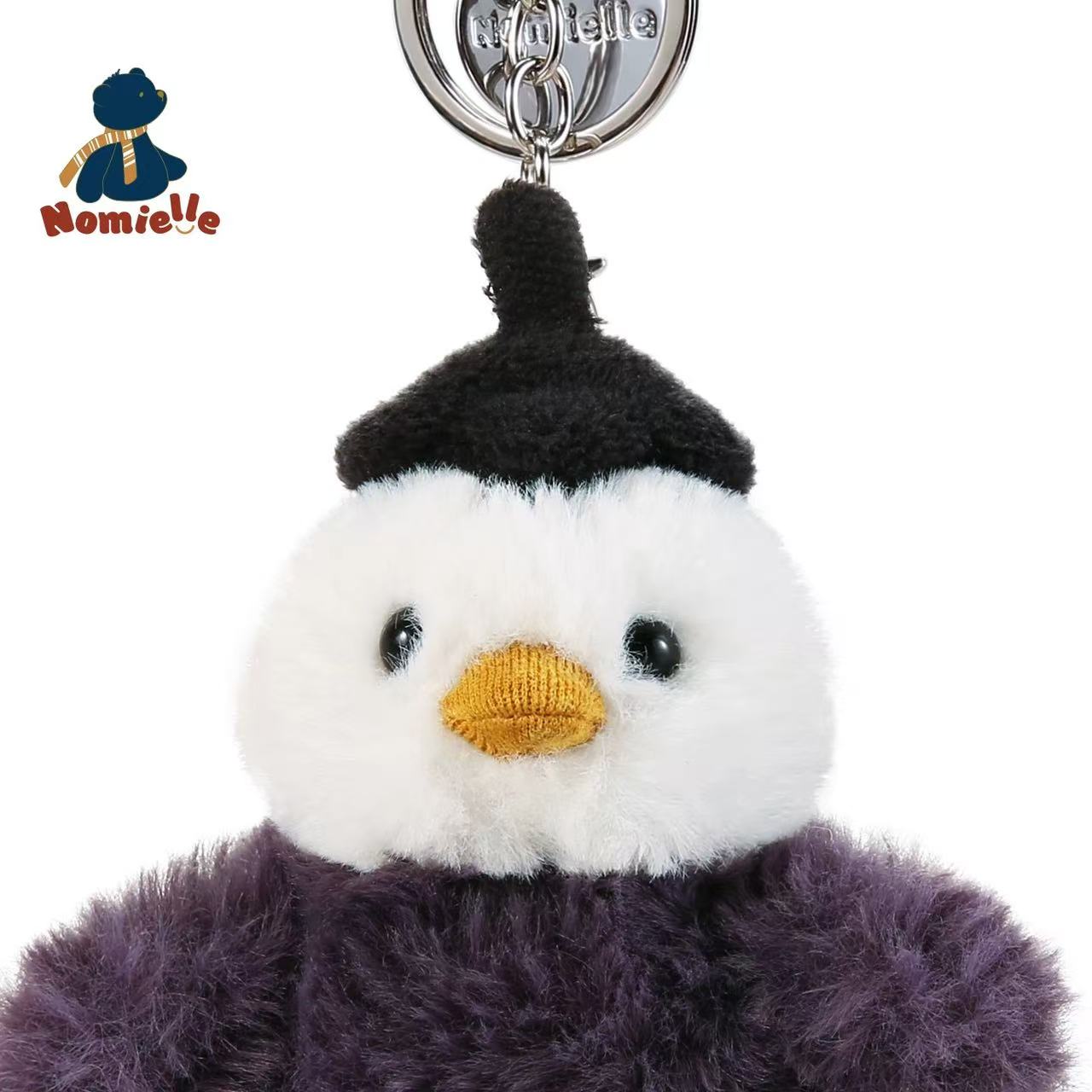 Nomielle Eggplant Chicken Pendant Bag Charm