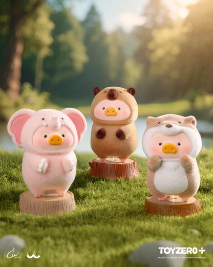 LuLu The Piggy Animal Party Series Flocked Figurine Blind Box