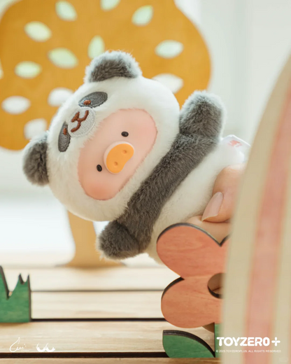 LuLu The Piggy Animal Party Forest Theater Series Finger Puppet Plush Keychain Blind Box