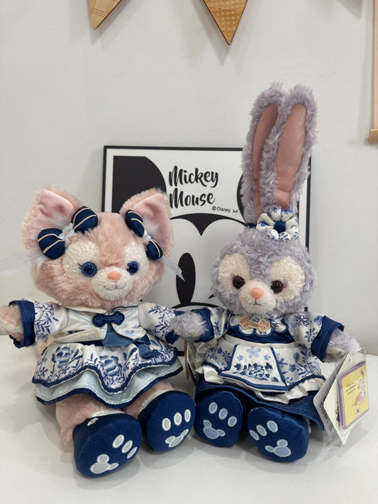 2025 Shanghai Disneyland Duffy and Friends Blue and White Porcelain Series Plush Doll