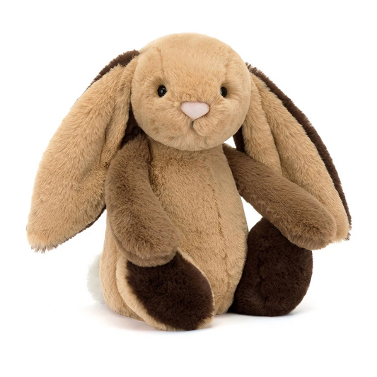 Jellycat Bashful Patchwork Brown Bunny