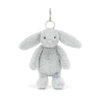 Jellycat Bag Charm Bashful Silver Bunny 18cm