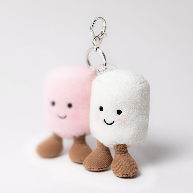 Jellycat Bag Charm Amuseables Pair of Marshmallows 15cm