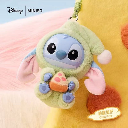 Stitch "Eat Something Before Sleep" Series Soft Vinyl Plush Keychain Blind Box