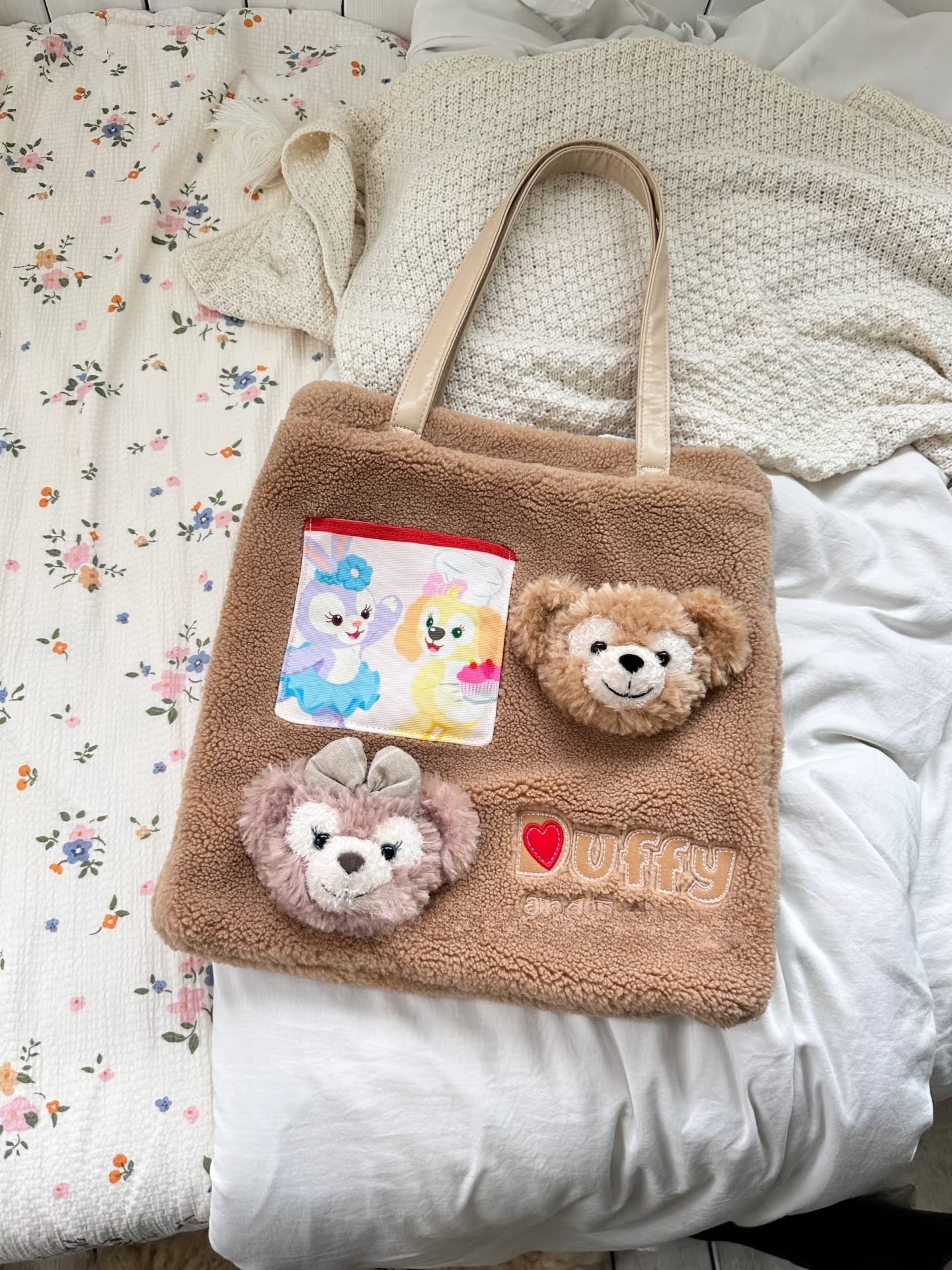 Shanghai Disneyland Plush Autumn/Winter Tote Bag