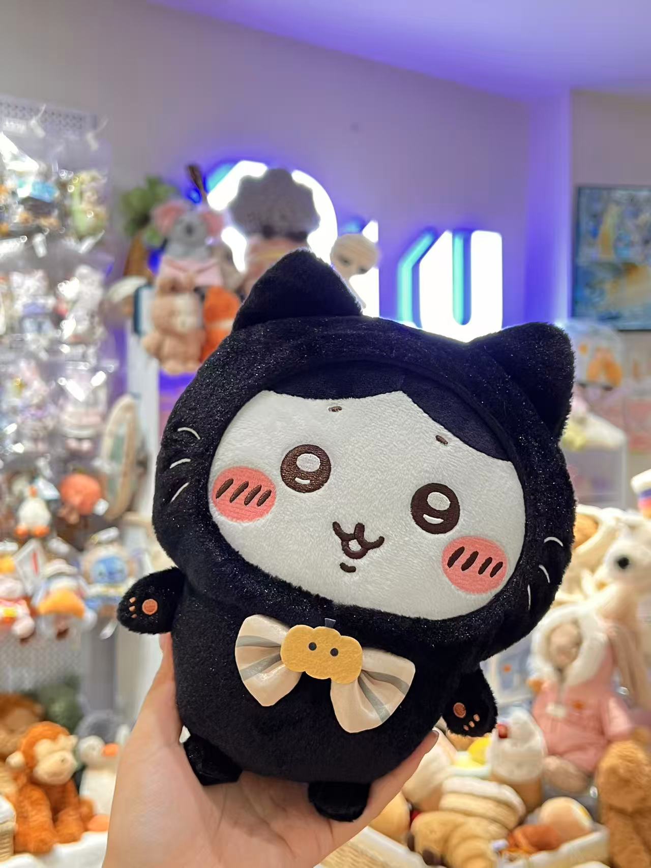 ✨JAPAN CHIIKAWA✨Black Cat Hachiware Plush Doll
