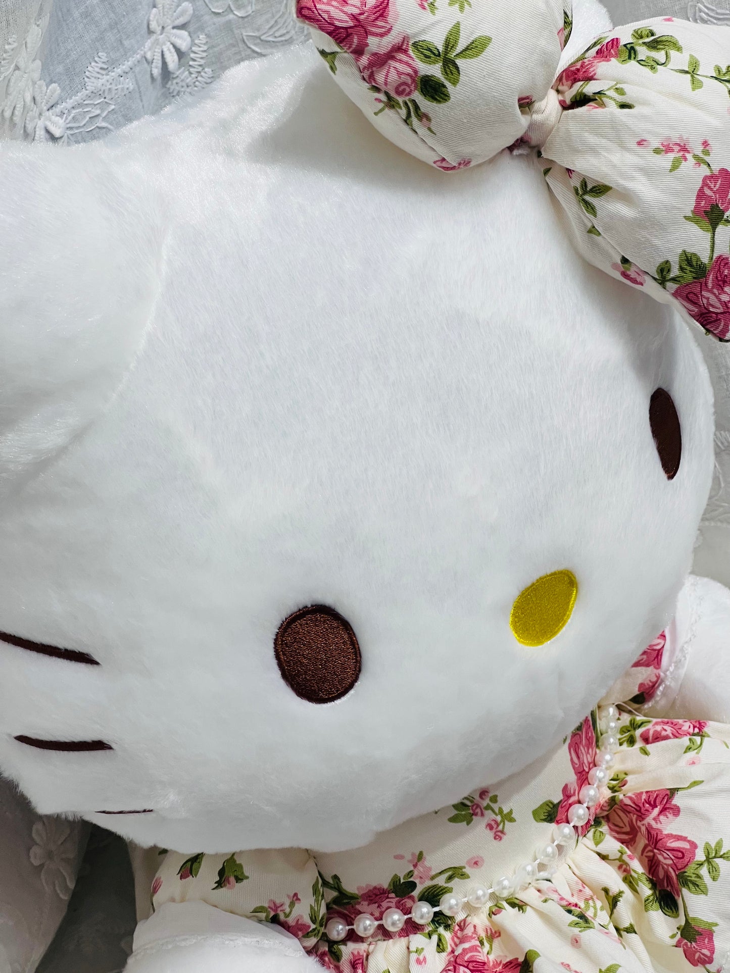 Sanrio Licensed Floral Dress Hello Kitty Plush