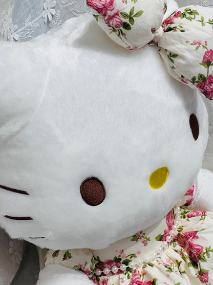Sanrio Licensed Floral Dress Hello Kitty Plush