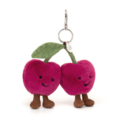 Jellycat Amuseables Cherries Bag Charm 16cm