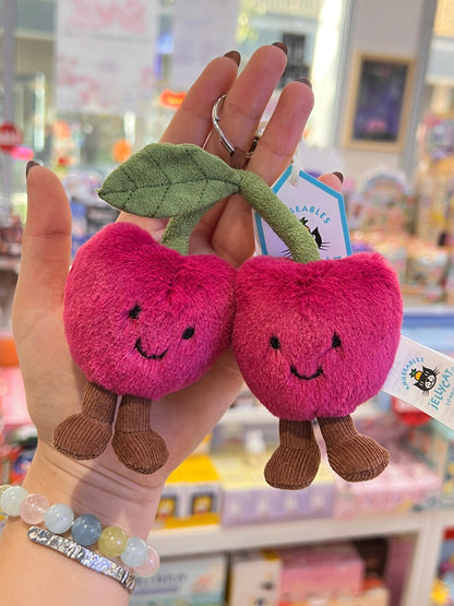Jellycat Amuseables Cherries Bag Charm 16cm
